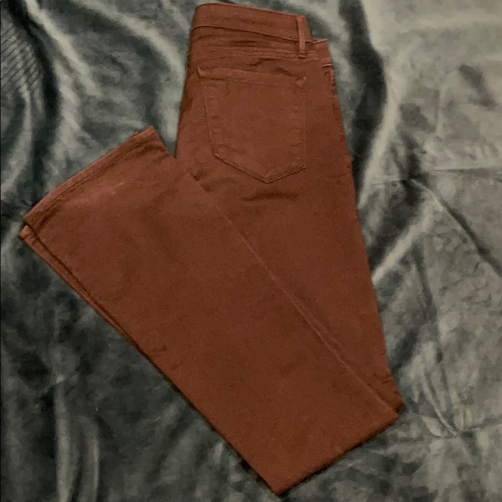 LOFT black jeans, curvy boot